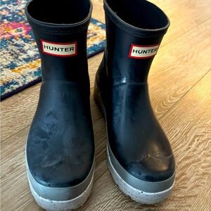 Hunter Play Boots. Lightly worn